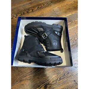 Polo Ralph Lauren Conquered Hi Boots Boys Youth 5 Black Leather Outdoor Warm